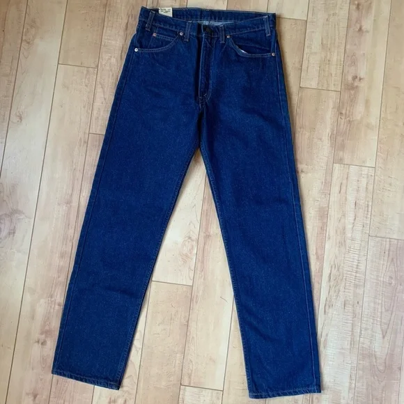 Vintage Levi’s 505 USA Made Straight Leg Dark Wash Jeans 34x32 - Picture 13 of 14